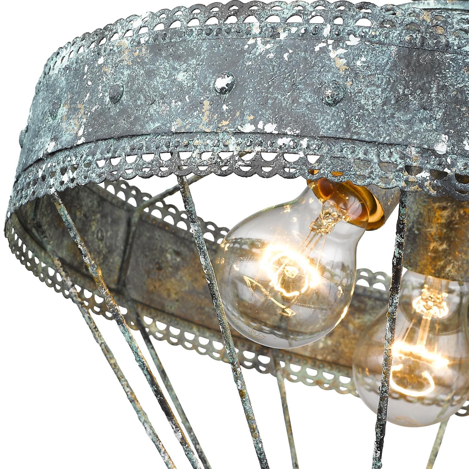 Ferris 12 Inch Semi-flush by Golden Lighting